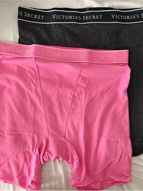 Victoria's Secret Pink & Charcoal Boxer new in package nwt .$8 or 2 for $10